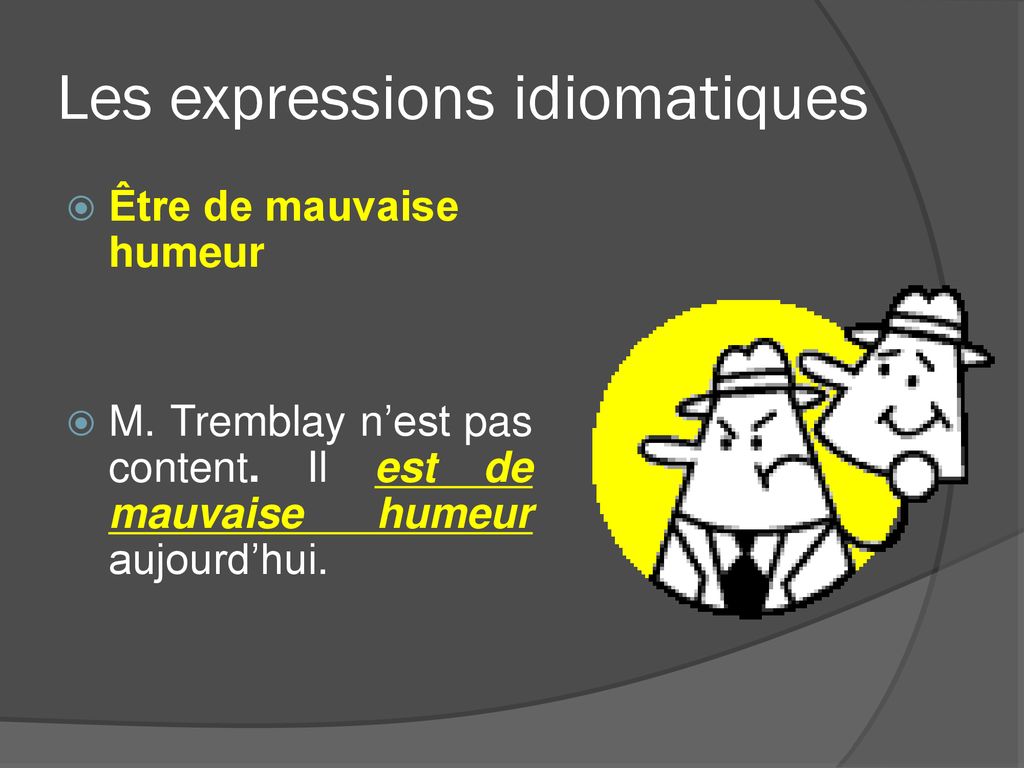 Les Expressions Idiomatiques Avec Avoir Et Tre Ppt T L Charger